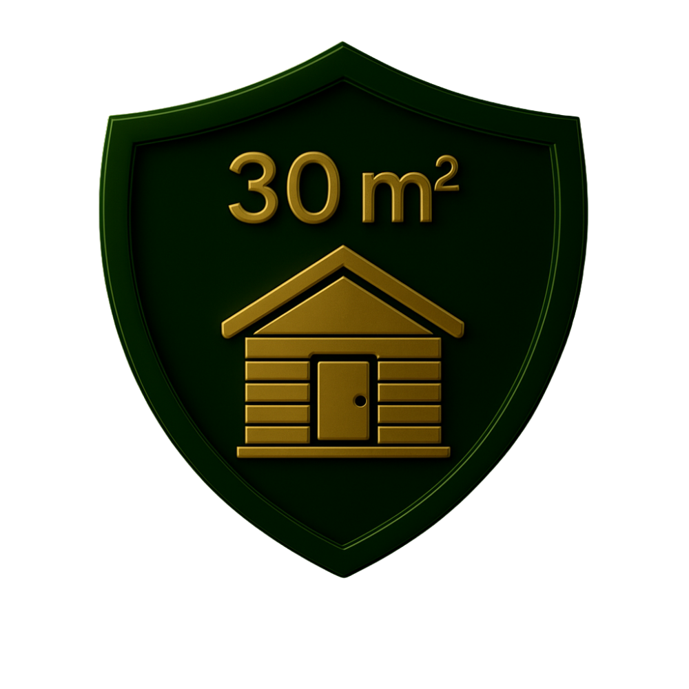 30 m² Modulhaus aus Holz für Ferienhäuser und Gästehäuser in Värmland